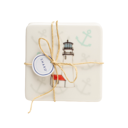 Lighthouse Cape Cod 4 Piece Coaster Set