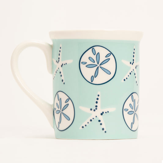 Aqua Shells Mug
