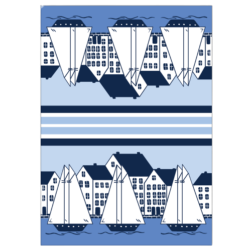 Coastal Village Kitchen Towel