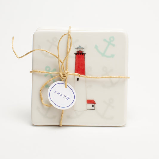 4-Piece Coaster Set - Lighthouse Collection