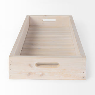Horatio Natural Wood Rectangular Serving Tray
