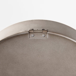 Aurus Matte Gray Metal Table Clock
