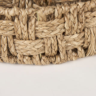 Haini Basketweave Seagrass Trays w/ Loop Handles   Large
