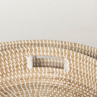 Kalama Round Seagrass Trays w/ Handles
