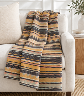 Callum Stripe Throw   Multi
