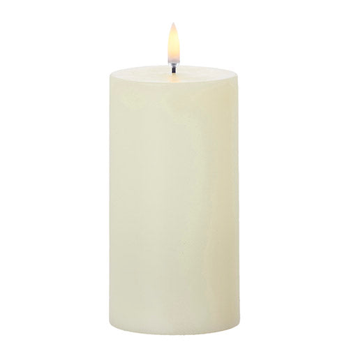 3x7 Uyuni Ivory Pillar Candle