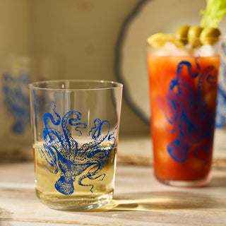 Lucy Blues Short Drinking Glass
