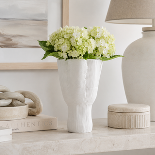 Krissa Large Vase, Blanc de Chine
