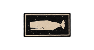 Starry Night Whale 2' x 4' Hooked Rug
