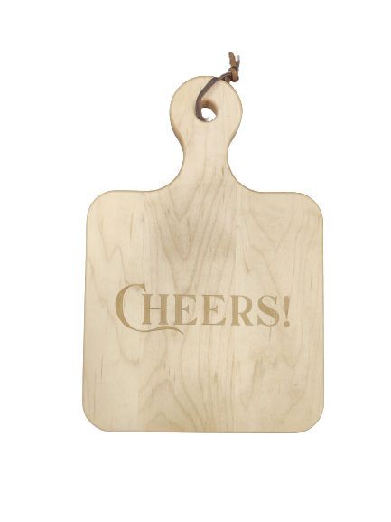 12x8" Maple Artisan Board #367 - Cheers