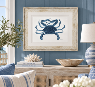 Crab in Blue 1 34" x 28"
