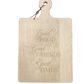 16x10" Handled Maple Artisan Board - Good Food, Good Friends, Good Times