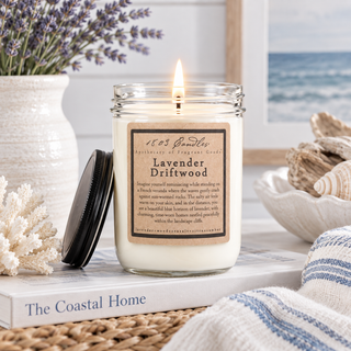 Lavender Driftwood   14 oz. Jar Candle
