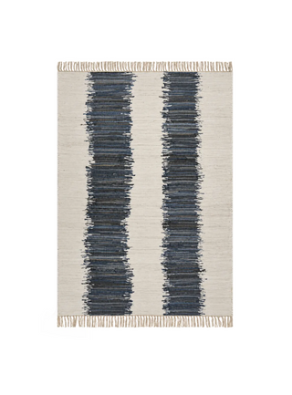 Dahara Denim Bohemian Abstract Rug
