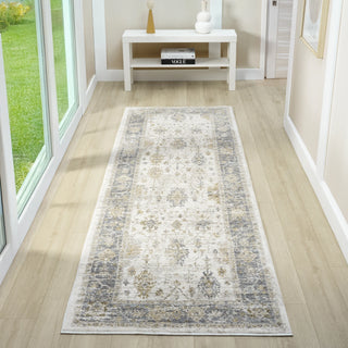 Elara Damask Farmhouse Indoor Area Rug
