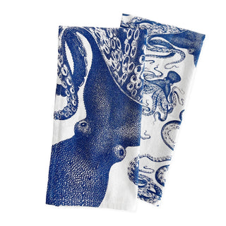 Lucy Blue Kitchen Towel   Full Octopus
