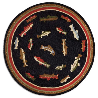 River Fish Rug   Online Only

