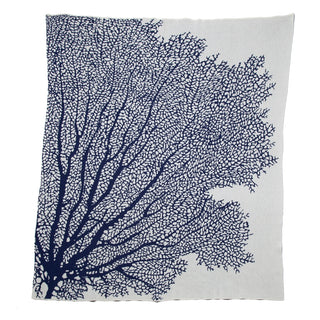 Coral Throw Blue Cina/ Milk
