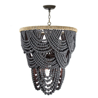 Lorelei Wood Bead Chandelier
