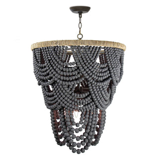 Lorelei Wood Bead Chandelier
