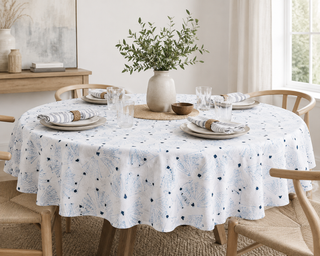 Table Throw   Peacock Paradise, Saltwater
