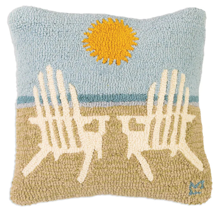 Meet Me At the Beach 18x18 Coastal Seaside Pillow - Online Only