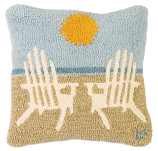 Meet Me At the Beach 18x18 Coastal Seaside Pillow
