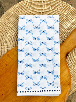 Set of 4   Organic Napkins   Bows
