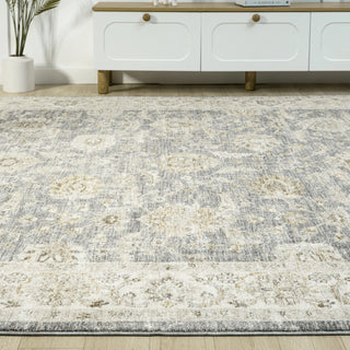 Elara Vintage Damask Indoor Area Rug
