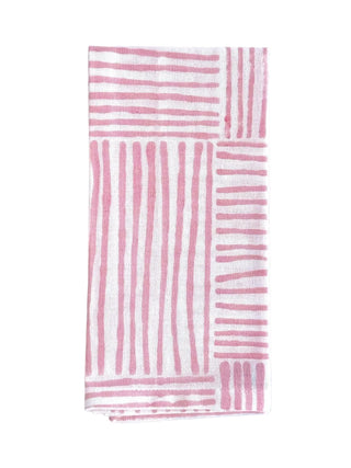 Set of 4   Organic Napkins   Striped
