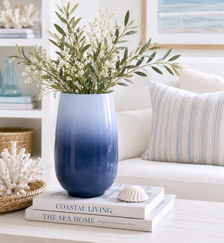 10" Ombre Vase Glass
