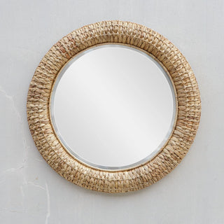Twisted Seagrass Round Mirror
