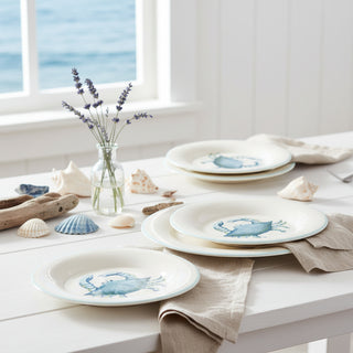 Blue Crab Round Plate

