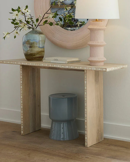 Huntington Garden Stool- TO - Blue