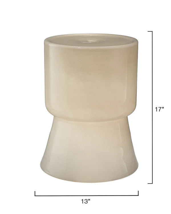 Huntington Garden Stool- TO - Cream