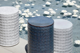 Blue Wildflower Side Table
