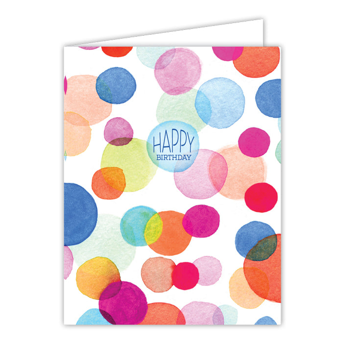 Happy Birthday Bubbles Greeting Card