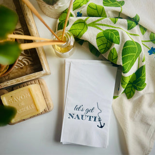 Let's Get Nauti Paper Guest Towels   Pack of 20
