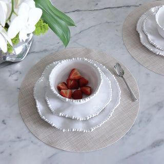 Set of 4 VIDA Round Woven Placemats
