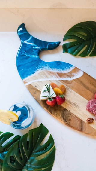 Resin Whale Charcuterie Board
