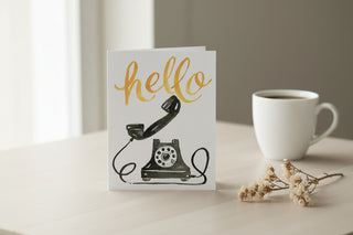 Hello Vintage Telephone Card
