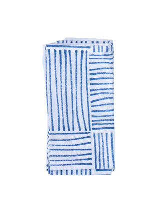 Set of 4   Organic Napkins   Striped
