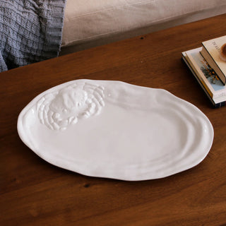 Vida Ocean Large Oval Crab Platter
