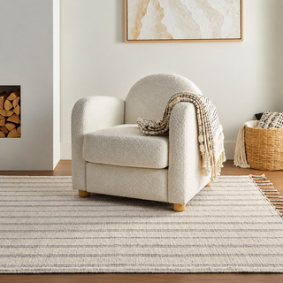 Arven Striped Handmade Cotton Rug
