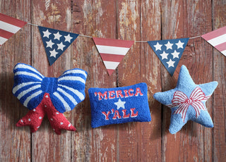 Shaped Star Bow Hook Pillow
