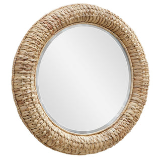 Twisted Seagrass Round Mirror
