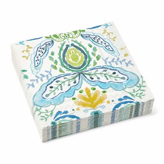 Azure & Ivy Gold Napkins

