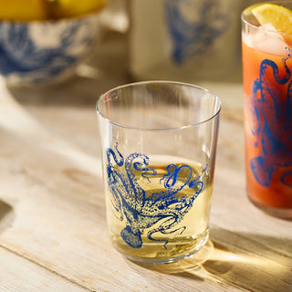 Lucy Blues Short Drinking Glass
