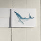 Watercolor Humpback Whale Note Card (Single Card)