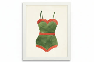 Outline Bathing Suit One Piece

